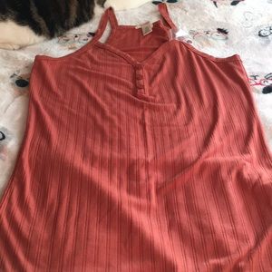 Stretchy racerback long length tank